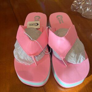 Girls Sugar & Jade brand by Childrens Place Pink wedge sandals